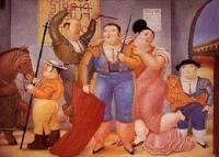 Botero, Fernando - Abstract oil painting.